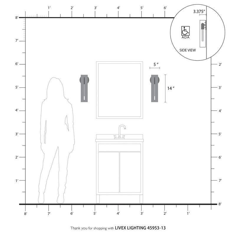 Livex Lighting Soma 1 - Light Wall Light in  Textured White