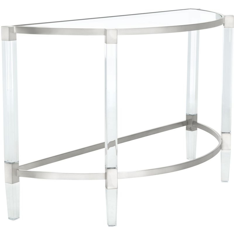Anabelle Acrylic Console Table - Silver - Safavieh