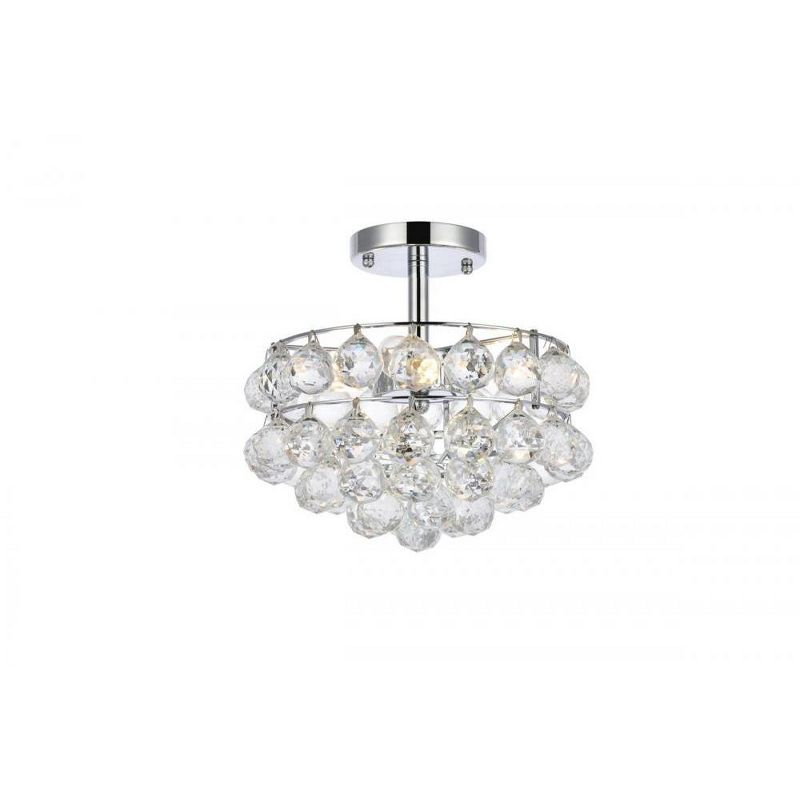 Elegant Lighting Savannah 12 inch flush mount in chrome