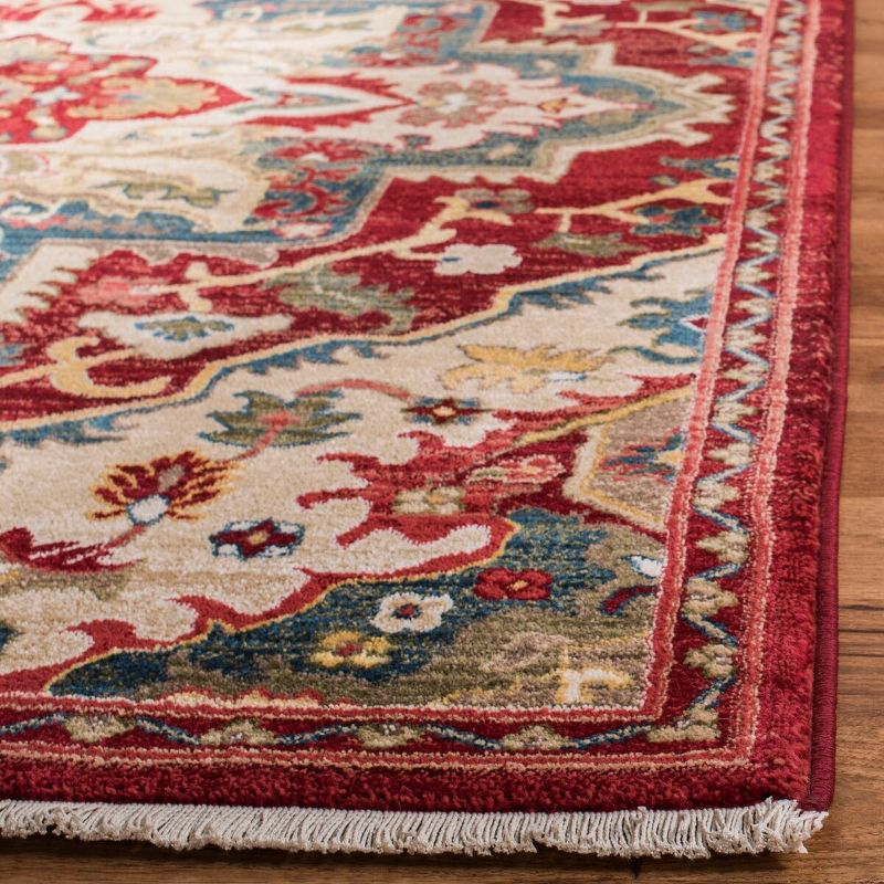 Kashan KSN304 Power Loomed Area Rug - Red/Beige - 6'7"x9' - Safavieh.