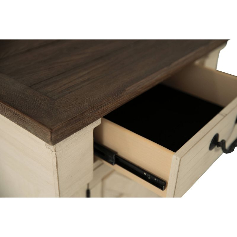 Bolanburg One Drawer Nightstand Antique White: Farmhouse Style with USB Ports - Signature Design by Ashley