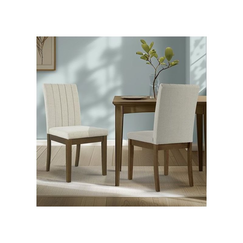 Wildon Home® Upholstered Channel-Back Dining Chair Set Of 2