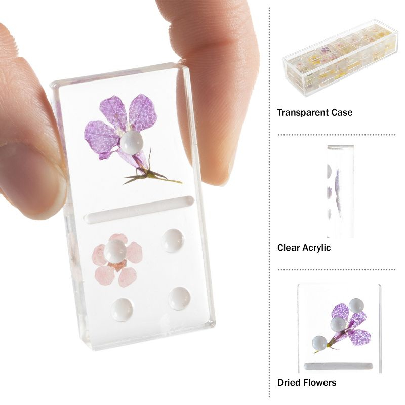 Trademark Games Acrylic 28 Piece Domino Set (Set of 28)