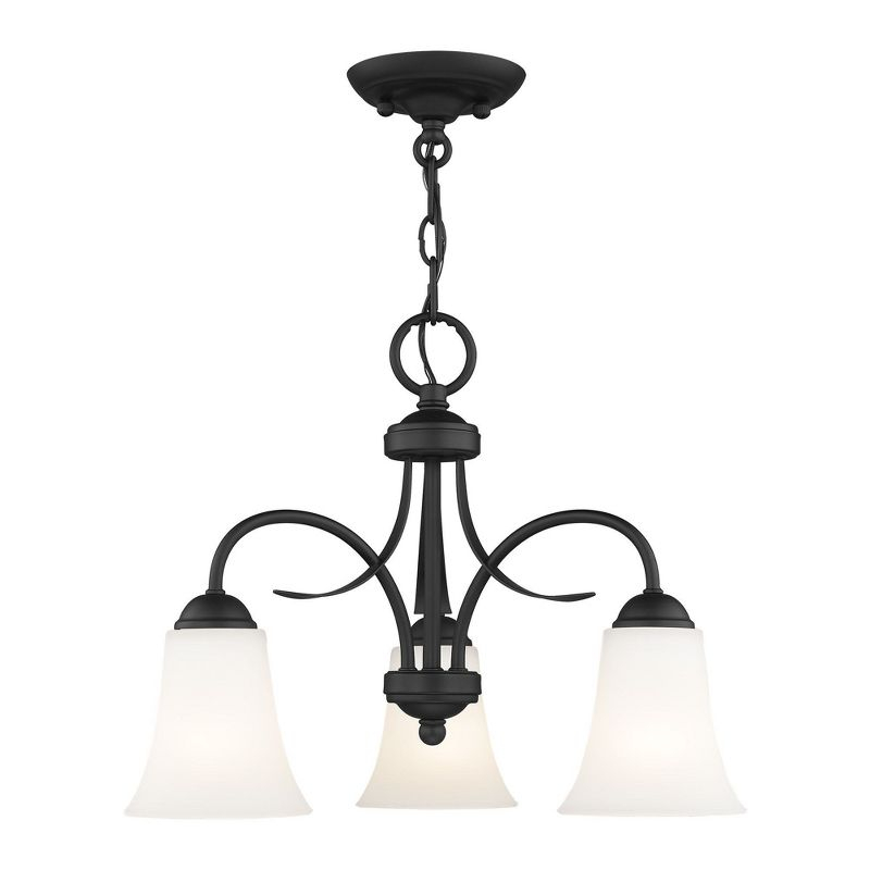 Livex Lighting Ridgedale 3 - Light Flush Mount in  Black