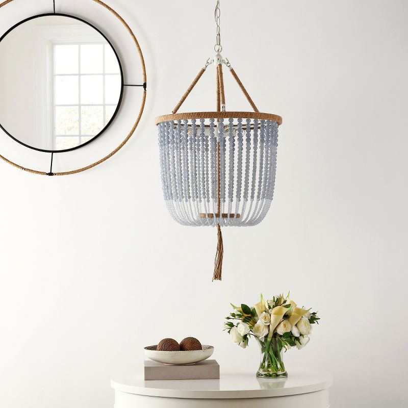 Angie Beads Pendant Lamp - LIT4476 - Blue - Safavieh