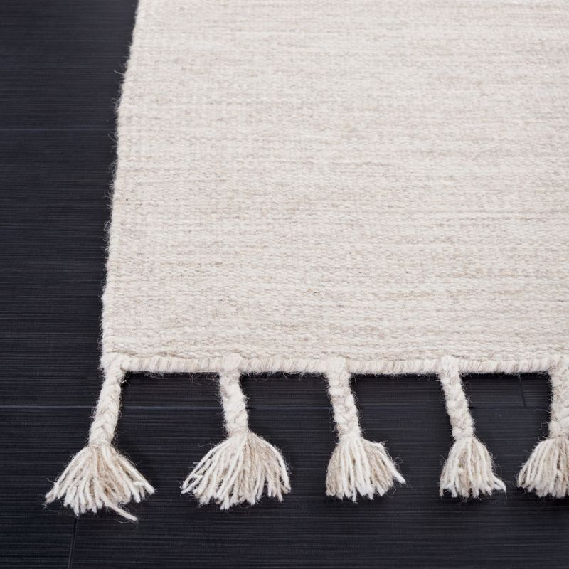 Dhurries DHU801 Hand Loomed Area Rug - Beige - 8'x10' - Safavieh.
