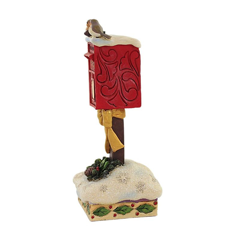 Jim Shore 6.0 Inch Merry Mail Robins Post Box Figurines
