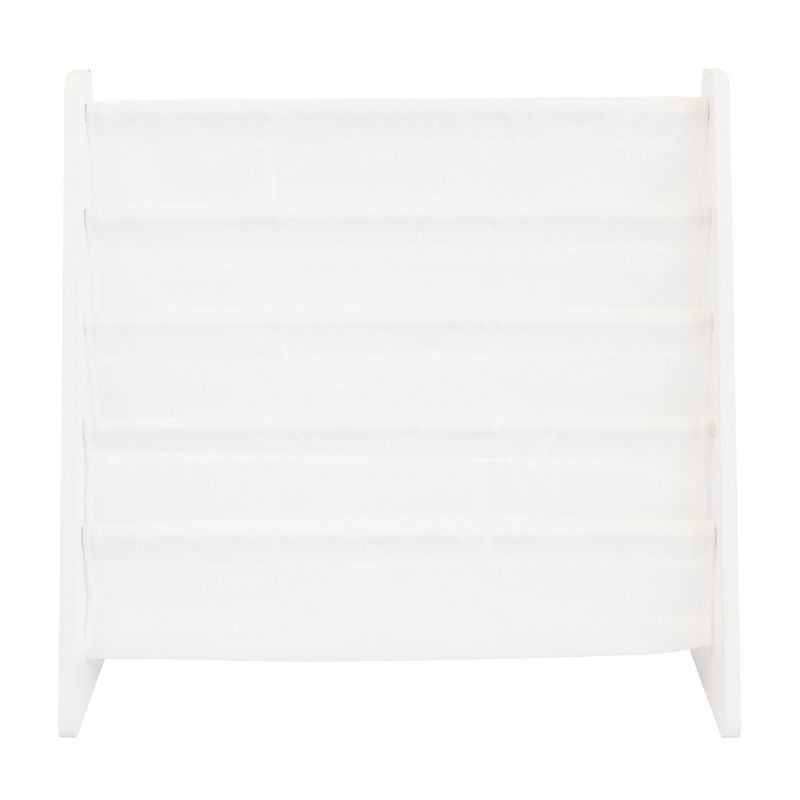 Kids' Book Rack Cambridge Collection White - Humble Crew: Toddler Decorative Bookshelf, 4 Shelves, MDF Material