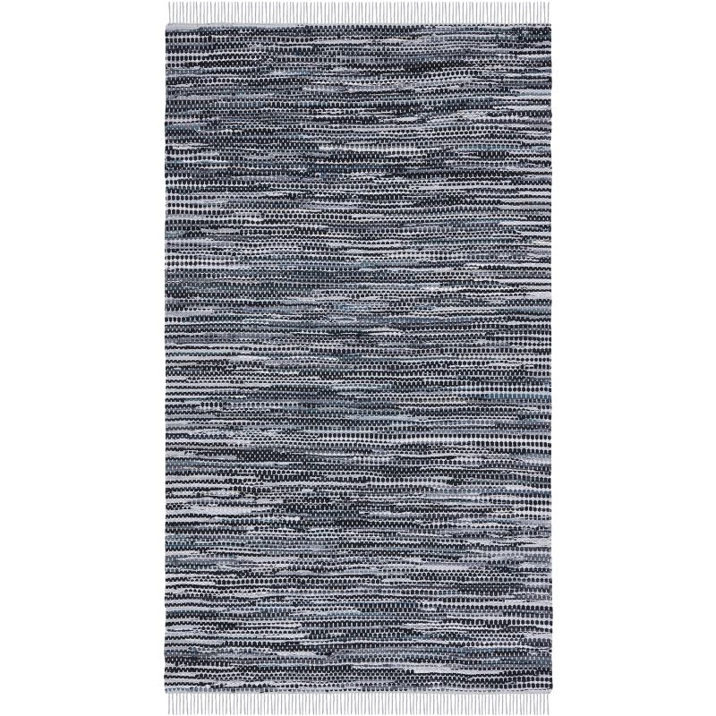 Montauk MTK251 Hand Woven, Flat Weave Indoor Area Rug - Grey/Black - 5'x8' - Safavieh