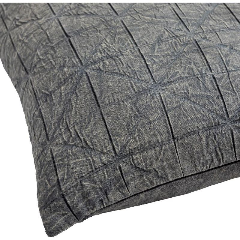 Mark & Day Grobraming 18"H x 18"W Square Pillow Cover No Insert Cottage Medium Gray Throw Pillow
