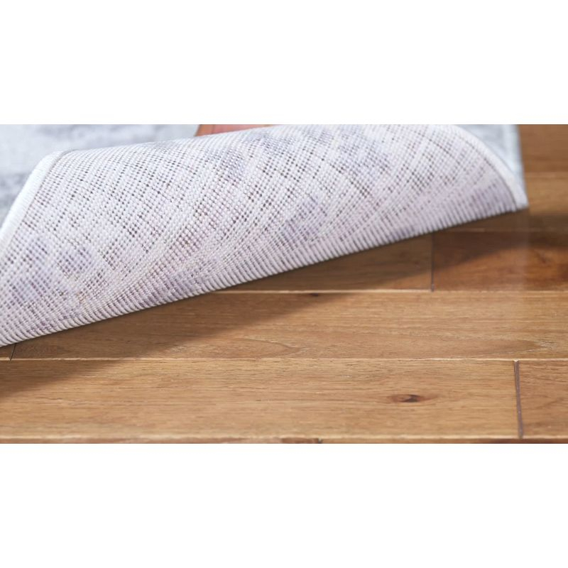 Adirondack ADR115 Machine Made Indoor Area Rug - Light Grey/Purple - 8'x8' - Safavieh