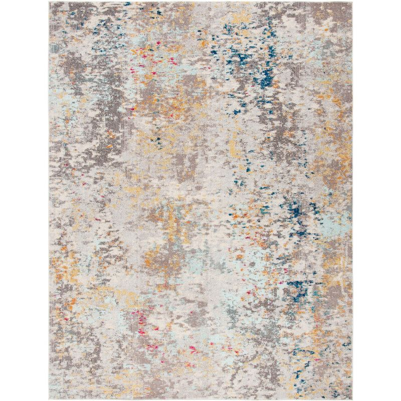 Madison MAD453 Power Loomed Indoor Area Rug - Grey/Gold - 9'x12' - Safavieh