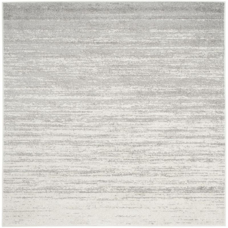 Adirondack ADR113 Machine Made Indoor Area Rug - Ivory/Silver - 6'x6' - Safavieh