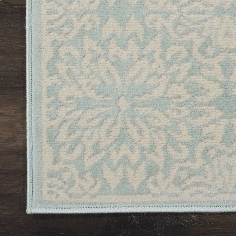 Nourison Jubilant 2' x 4' Ivory/Green Area Rug Beach Transitional Floral by Nourison