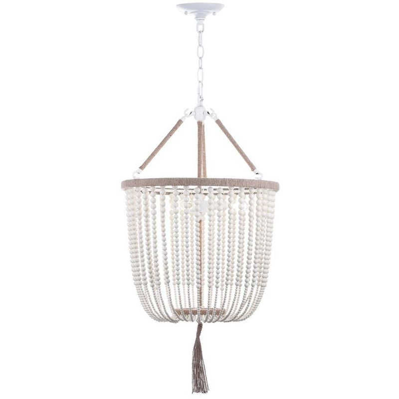 Angie Beads Pendant Lamp - LIT4476 - Cream - Safavieh