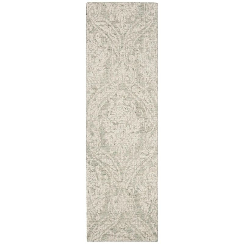 Abstract ABT204 Handmade Indoor Accent Rug - Grey/Ivory - 2'x3' - Safavieh
