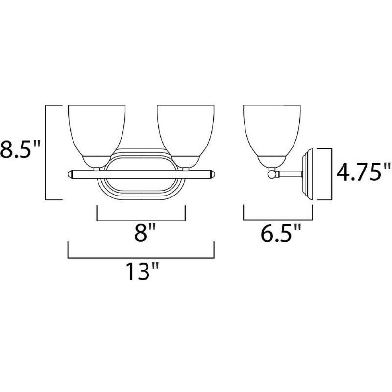 Maxim Lighting Axis 2 - Light Vanity in  Oil Rubbed Bronze