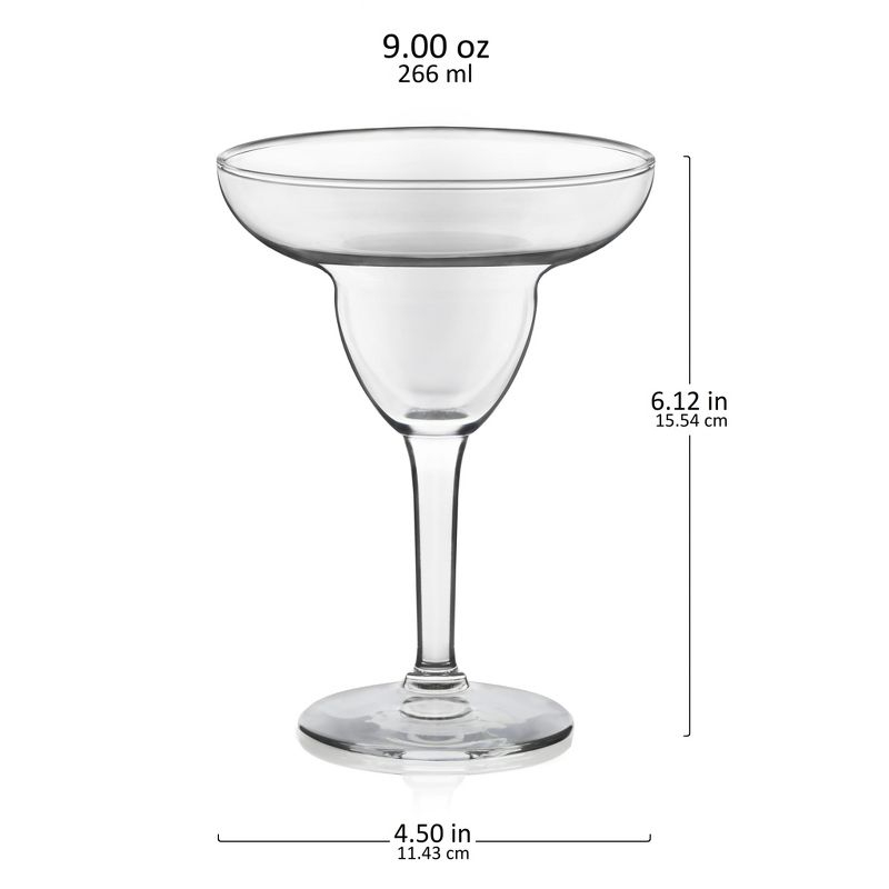 Libbey Margarita Party Glasses, 9 ounce, Set of 12