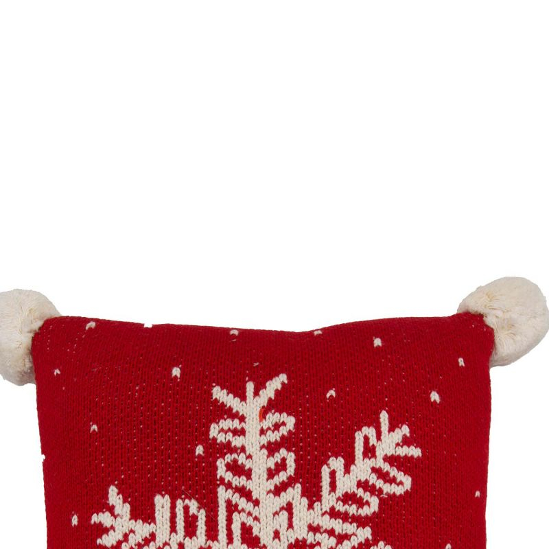 C&F Home 10" x 10" Snowflake Christmas Throw Pillow