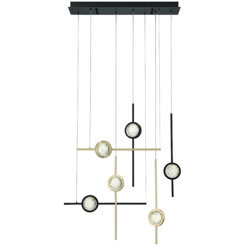 Eurofase Lighting Barletta 6 - Light Chandelier in  Gold/Black