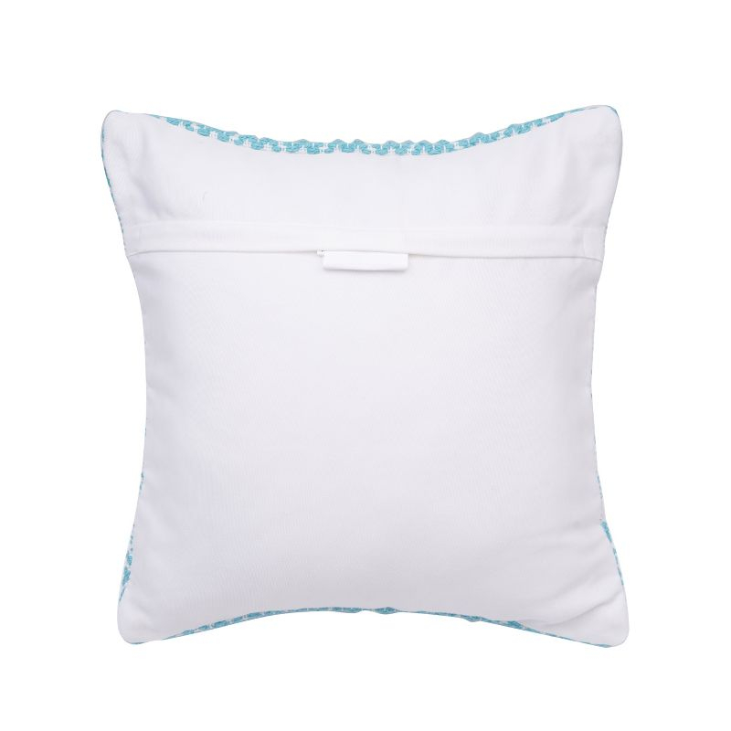 C&F Home Pim Diamond Stripe Aqua Pillow
