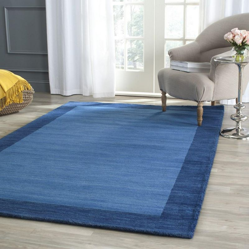 Himalaya HIM580 Hand Loomed Area Rug - Light Blue/Dark Blue - 6'x9' - Safavieh.