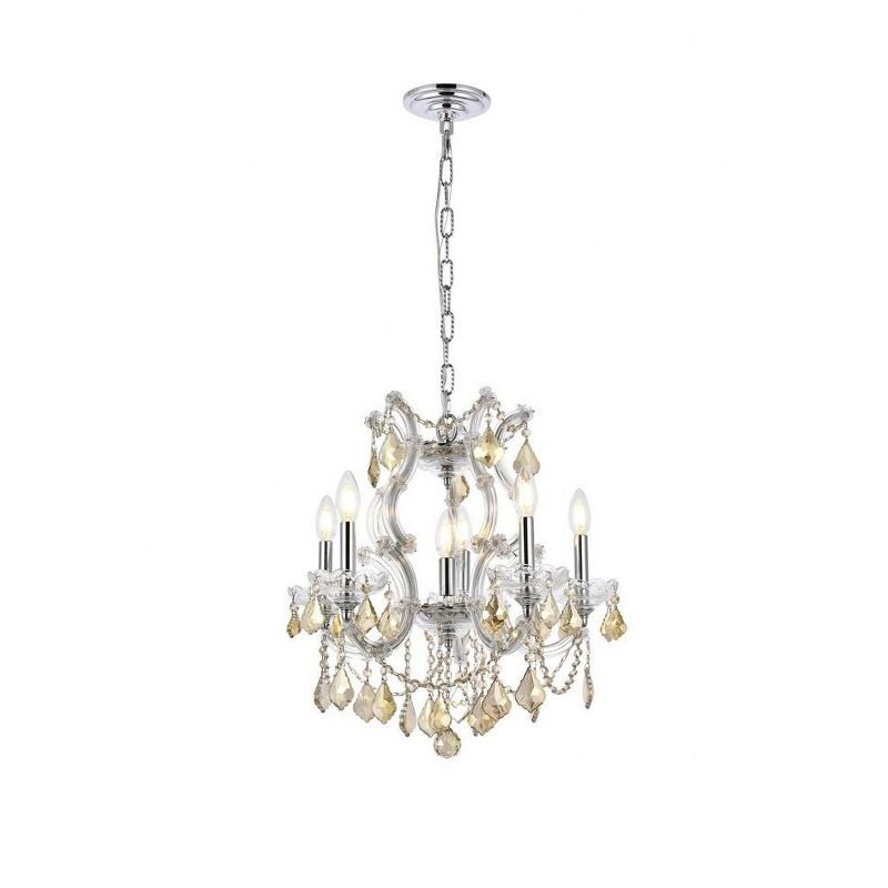 Elegant Lighting Maria Theresa 6 - Light Pendant in  Chrome