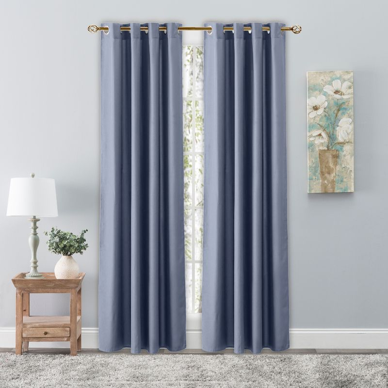 Ricardo Glasgow Grommet Panel w/Wand 56x45 Cornflower Blue