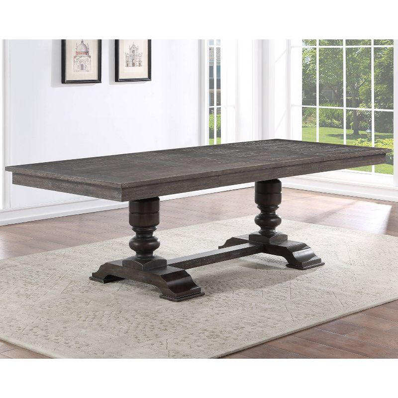 6pc Hutchins Dining Set Washed Espresso - Steve Silver Co.