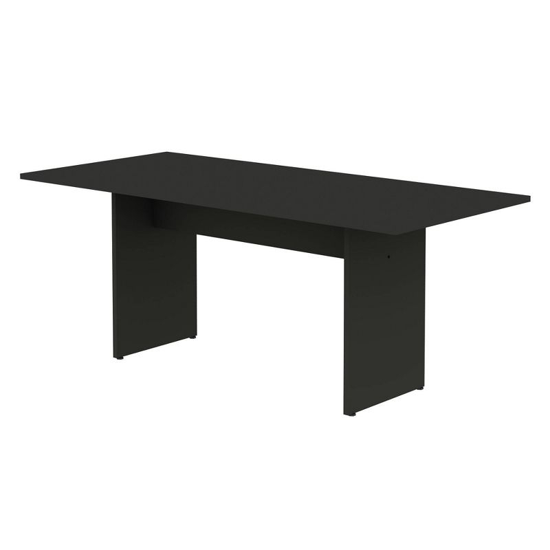 3pc Nomad 67.91" Modern Dining Set Gray - Manhattan Comfort: MDF Construction, Seats 6, Double Pedestal Table
