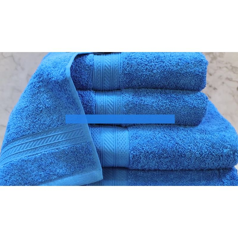 Classic Plush Absorbent 6-Piece Towel Set, Almond - Blue Nile Mills