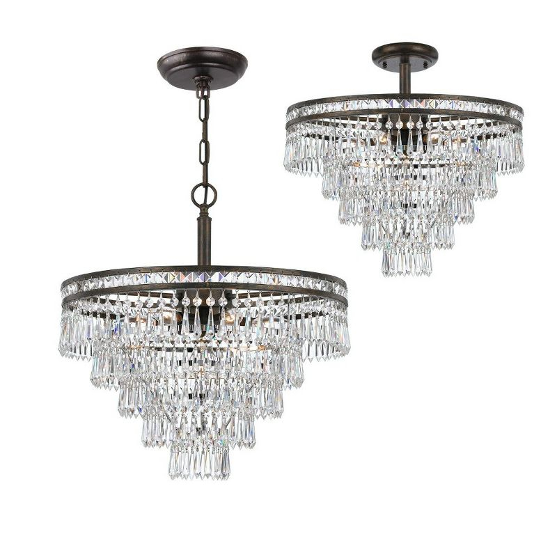 Crystorama Lighting Mercer 7 - Light Chandelier in  Olde Silver