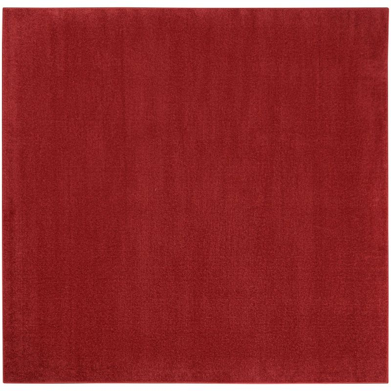 Nourison Essentials 5' x Square Brick Red Indoor/Outdoor Rug