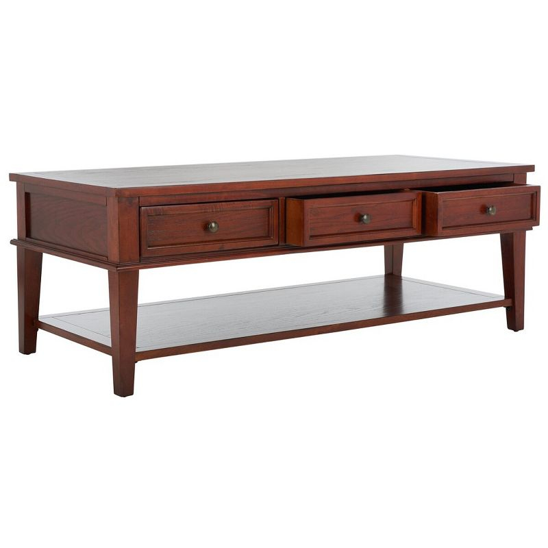Manelin Coffee Table - Sepia - Safavieh