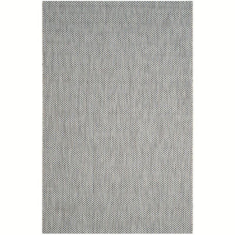 Courtyard CY8521 Power Loomed Indoor/Outdoor Area Rug - Grey/Navy - 5'3"x7'7" - Safavieh.