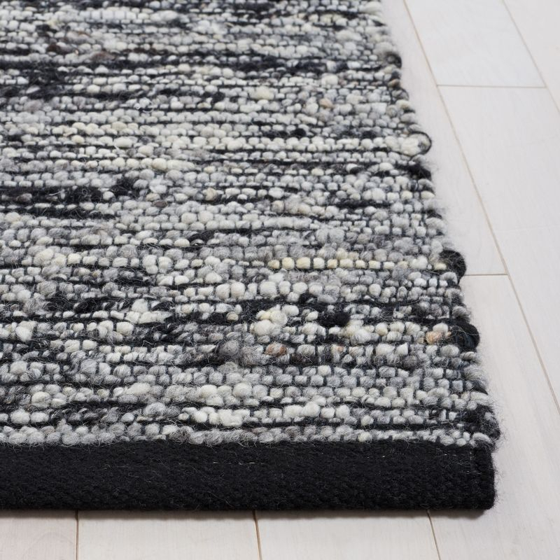 Natura NAT925 Flat Weave Indoor Area Rug - Black - 8'x10' - Safavieh