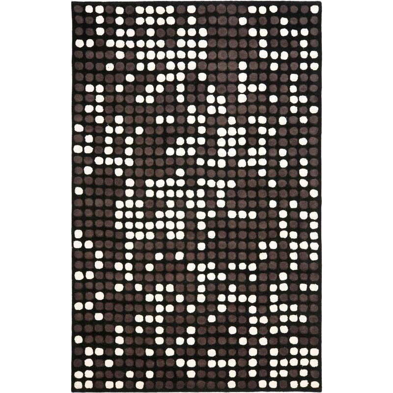 Soho SOH762 Hand Tufted Rectangle Contemporary Area Rug - Lavender/Gray - 5' X 8' - Safavieh.