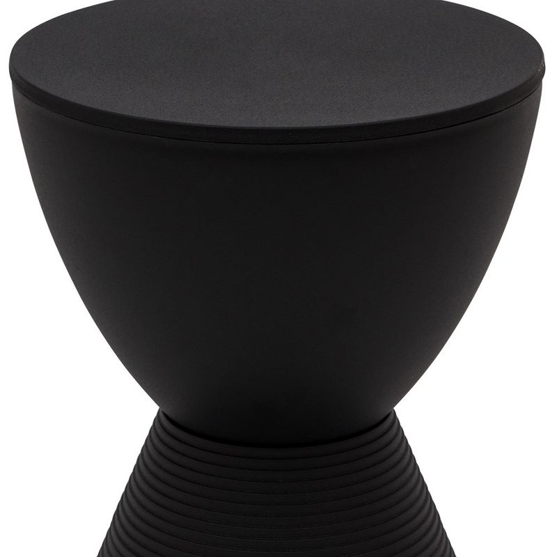 LeisureMod Boyd Modern Round Plastic Side Table