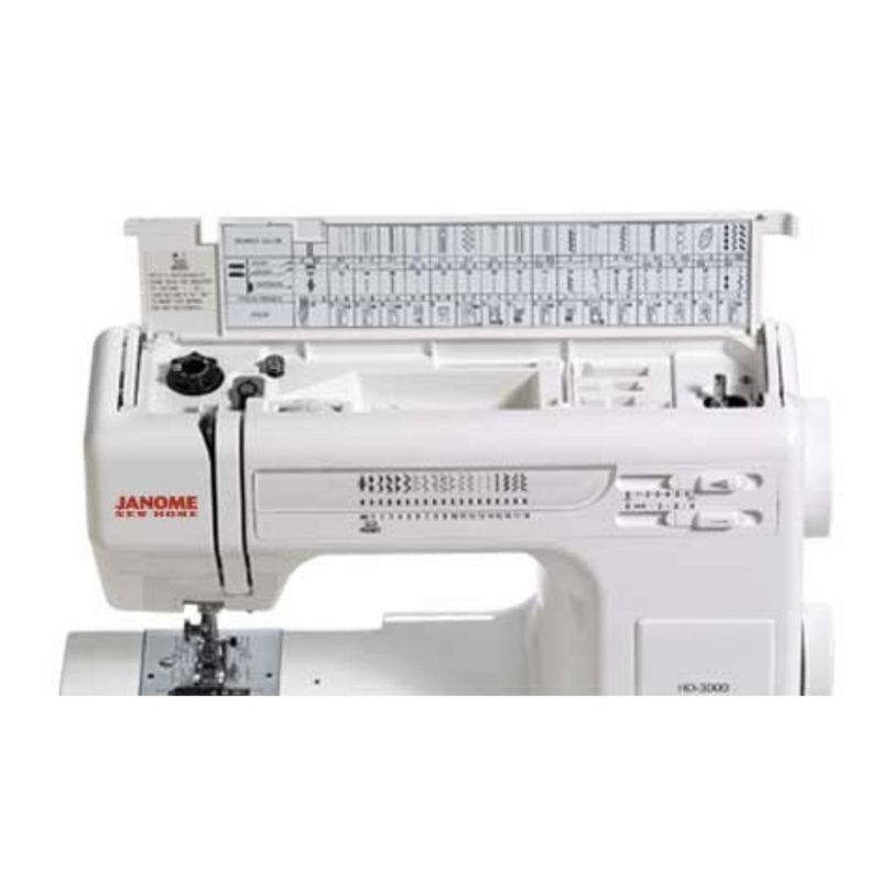 Janome HD3000 Heavy-Duty Sewing Machine with 18 Built-in Stitches + Hard Case
