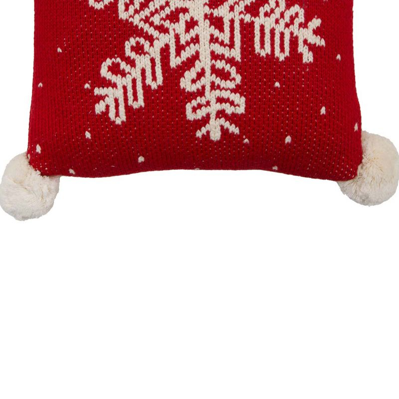 C&F Home 10" x 10" Snowflake Christmas Throw Pillow