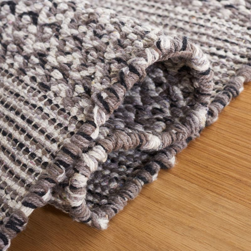 Montauk MTK330 Hand Woven Indoor Area Rug - Ivory/Anthracite - 8'x10' - Safavieh