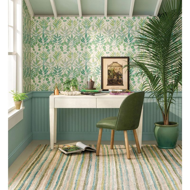 Francisco Green Handwoven Cotton Rug