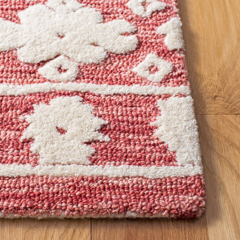 Aspen APN550 Hand Tufted Indoor Area Rug - Rust/Ivory - 7'x7' - Safavieh