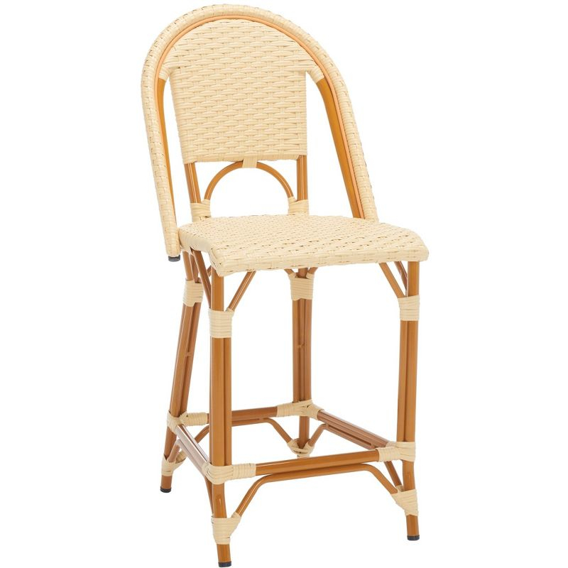 California Counter Stool - Indoor/Outdoor - PAT7532 - Natural - Safavieh