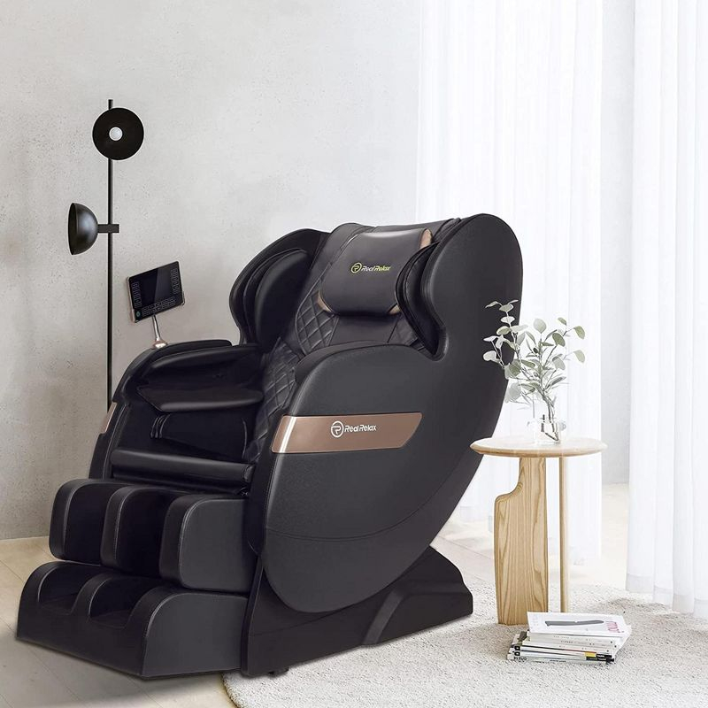REALRELAX Favor-03 ADV Full Body Zero Gravity with Shiatsu Massage Chair,Black