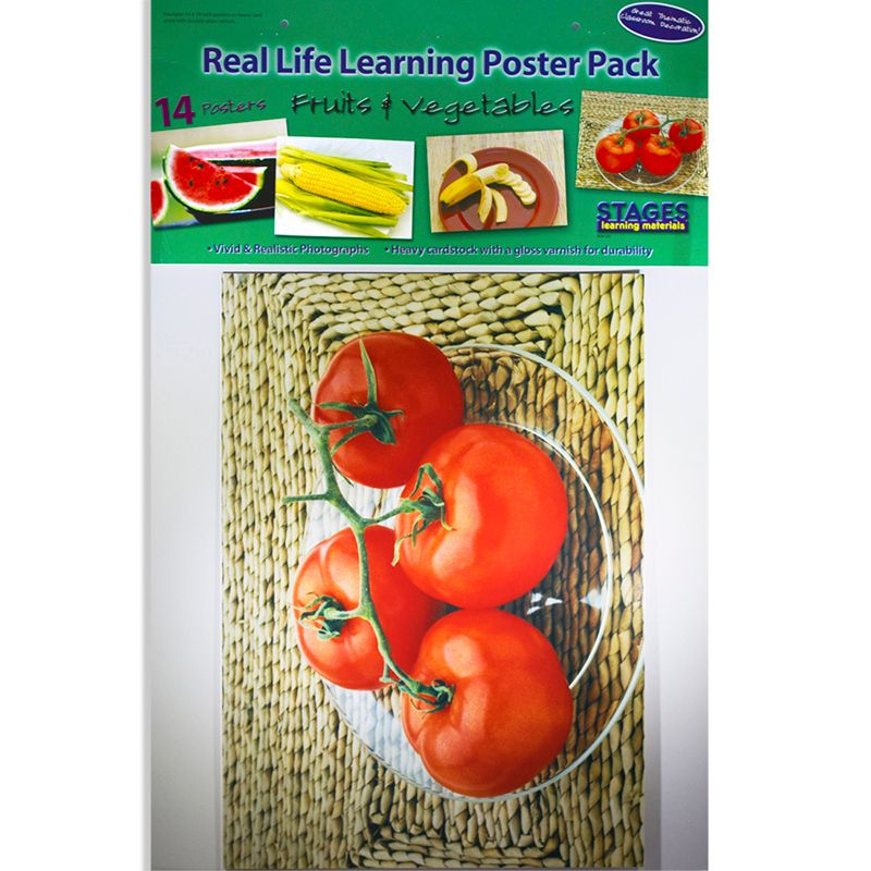 Stages Learning Materials Fruits and Vegetables Poster Set