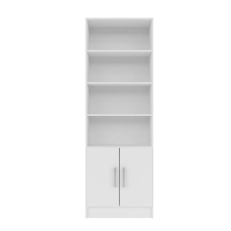 71.85" Catarina Cabinet White - Manhattan Comfort: Sleek Storage, 5 Shelves, Modern Design