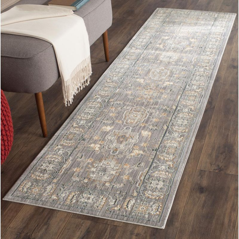 Valencia VAL112 Power Loomed Indoor Runner Rug - Mauve/Mauve - 2'3"x8' - Safavieh