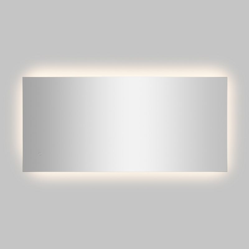 Nora 48" x 22" Rectangular Frameless Anti-Fog Aluminum Back-lit Tri-color LED Bathroom Vanity Mirror with Smart Touch Control - JONATHAN Y