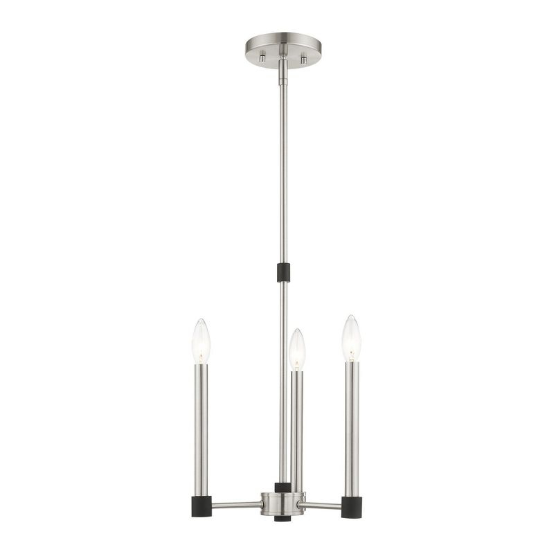 Livex Lighting Karlstad 3 - Light Chandelier in  Brushed Nickel